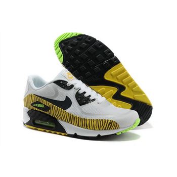 Nike Air Max 90 Prem Tape Unisex White Yellow Running Shoes Discount Code